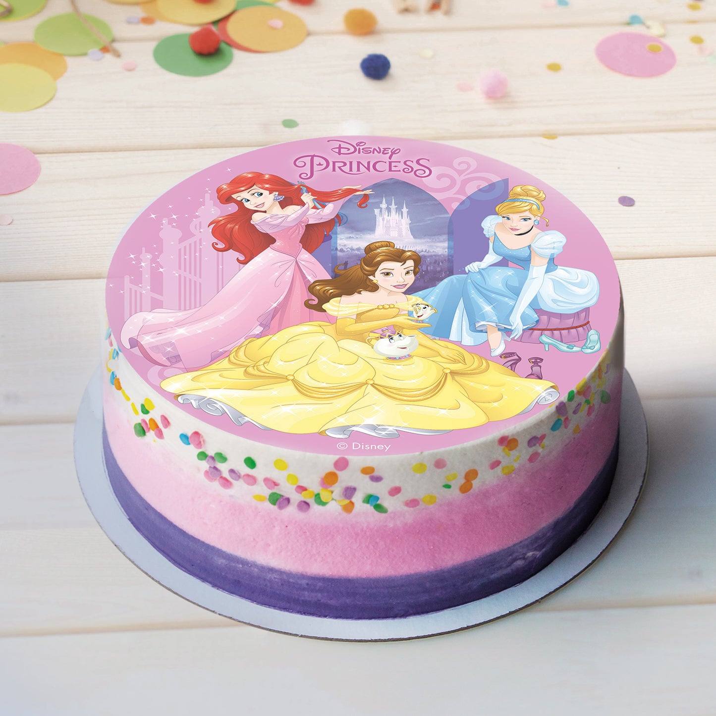 DISCO OBLEA PARA TARTAS PRINCESAS DISNEY 20 CM