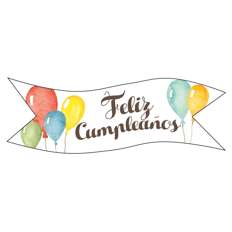 BANDERAS OBLEA FELIZ CUMPLEAÑOS