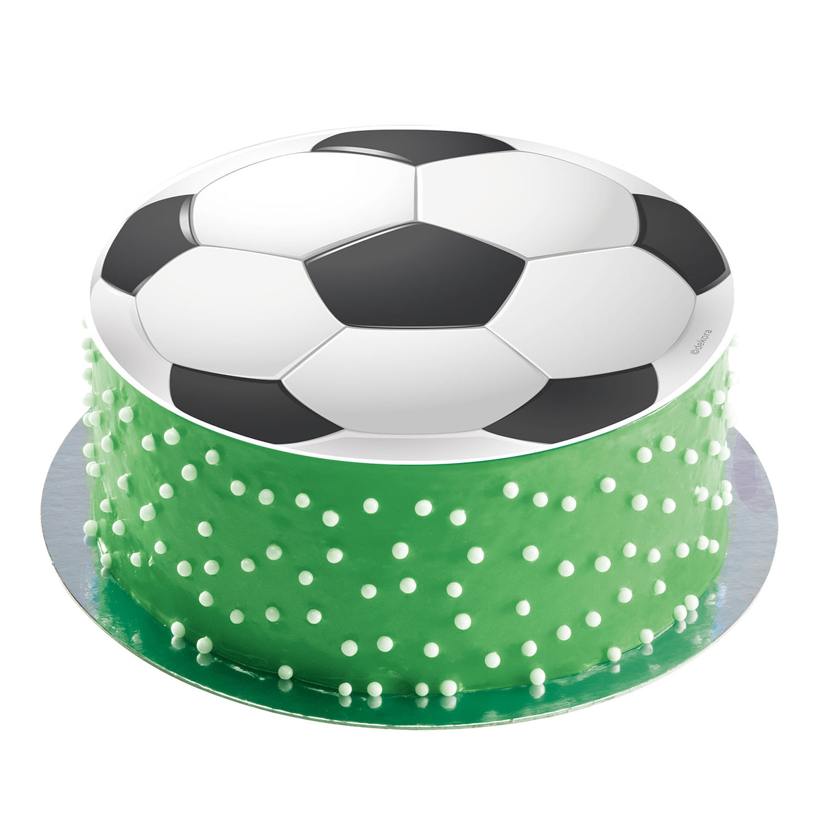 WAFER DISC CAKE FOOTBALL BALL 20CM