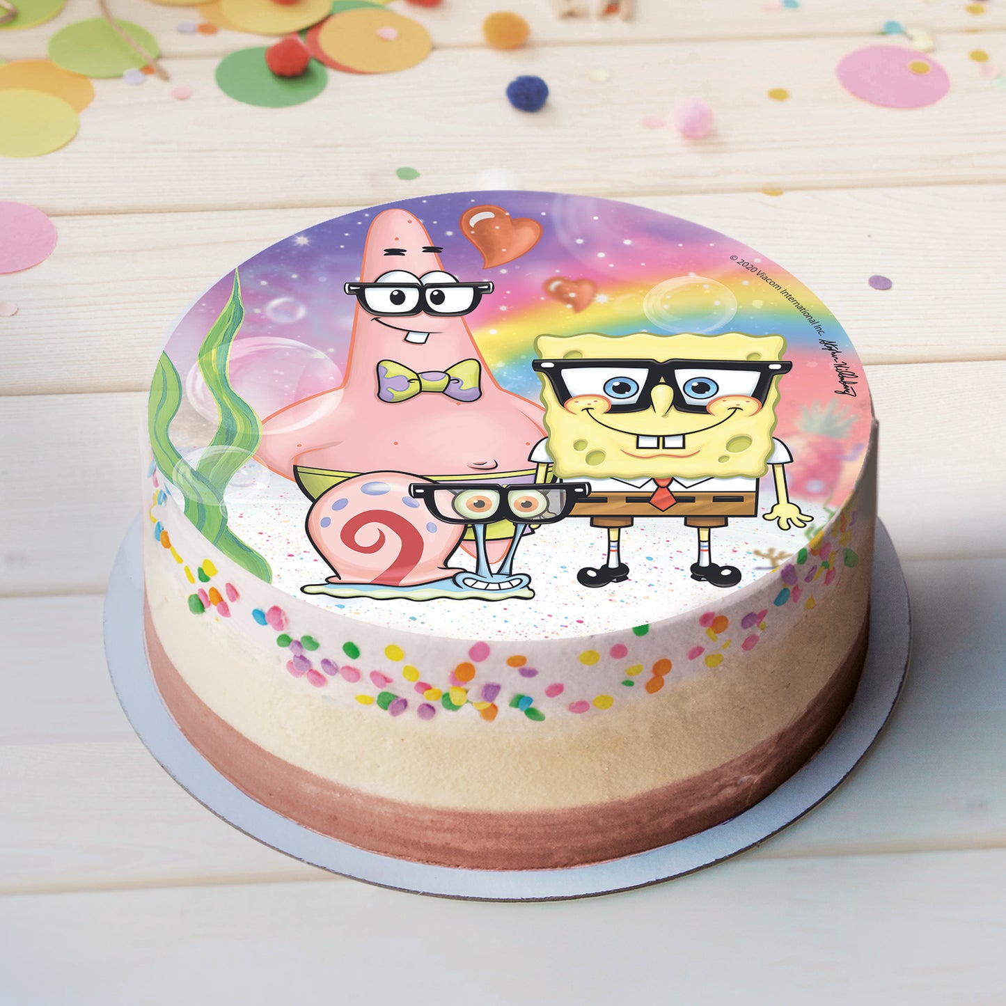 DISCO CIALDA TORTA SPONGEBOB 20CM