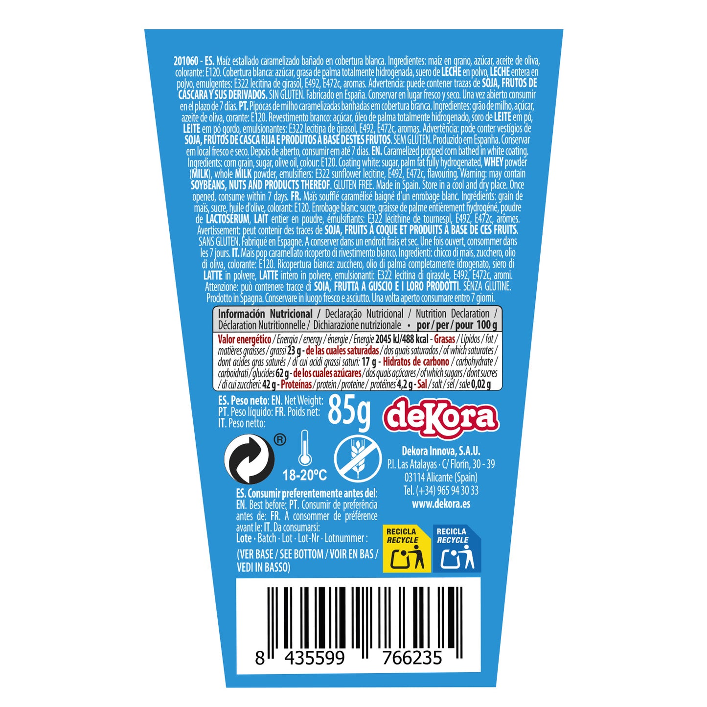 POPCORN CHOC 85GR