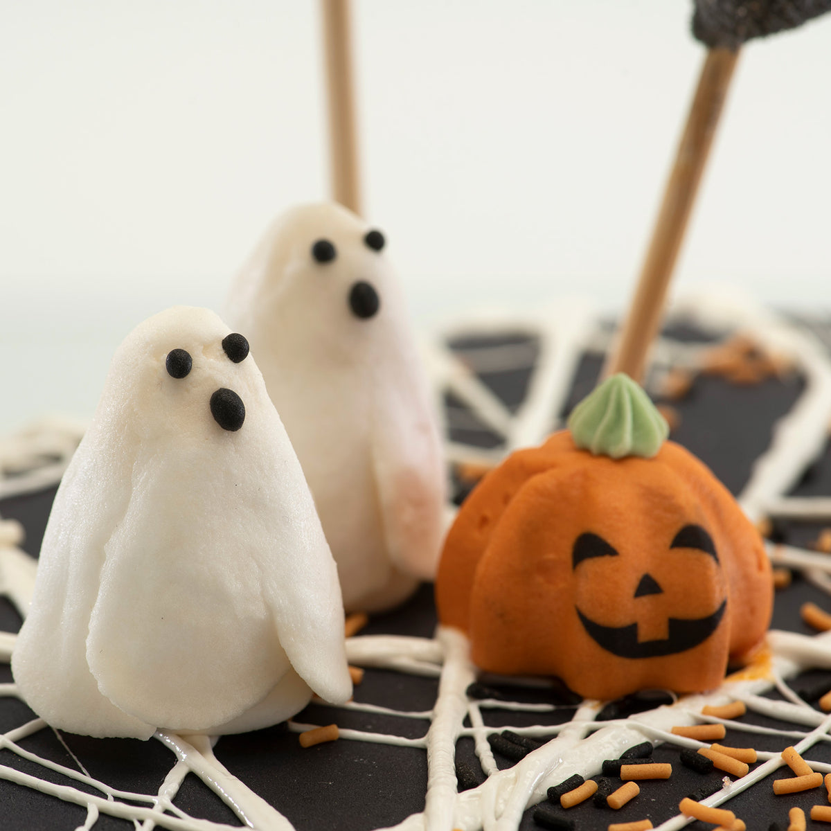 DECORAÇÃO AÇÚCAR 3D HALLOWEEN 4 MODELOS 31X36MM