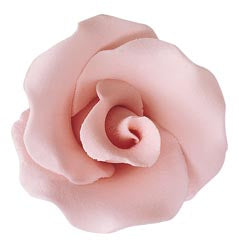 SUGAR DECORATION SPANISH RED ROSE FLOWER PINK 4CM