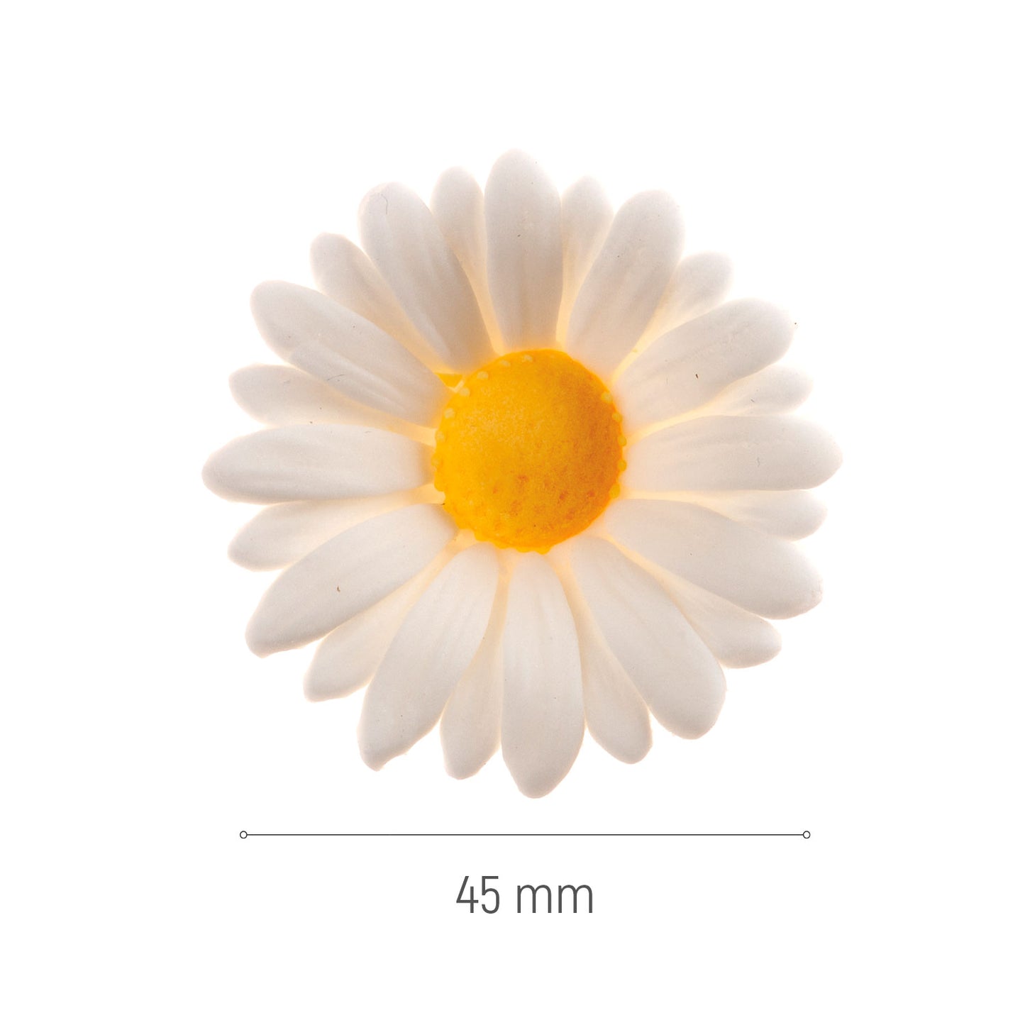 DECORAÇÃO AÇÚCAR FLOR MARGARIDA Ø 4.5CM