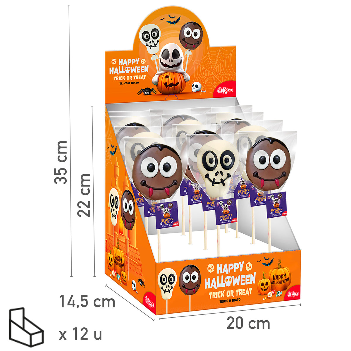 LECCA-LECCA DI MALVA CON CIOCCOLATO SURT.HALLOWEEN 30G