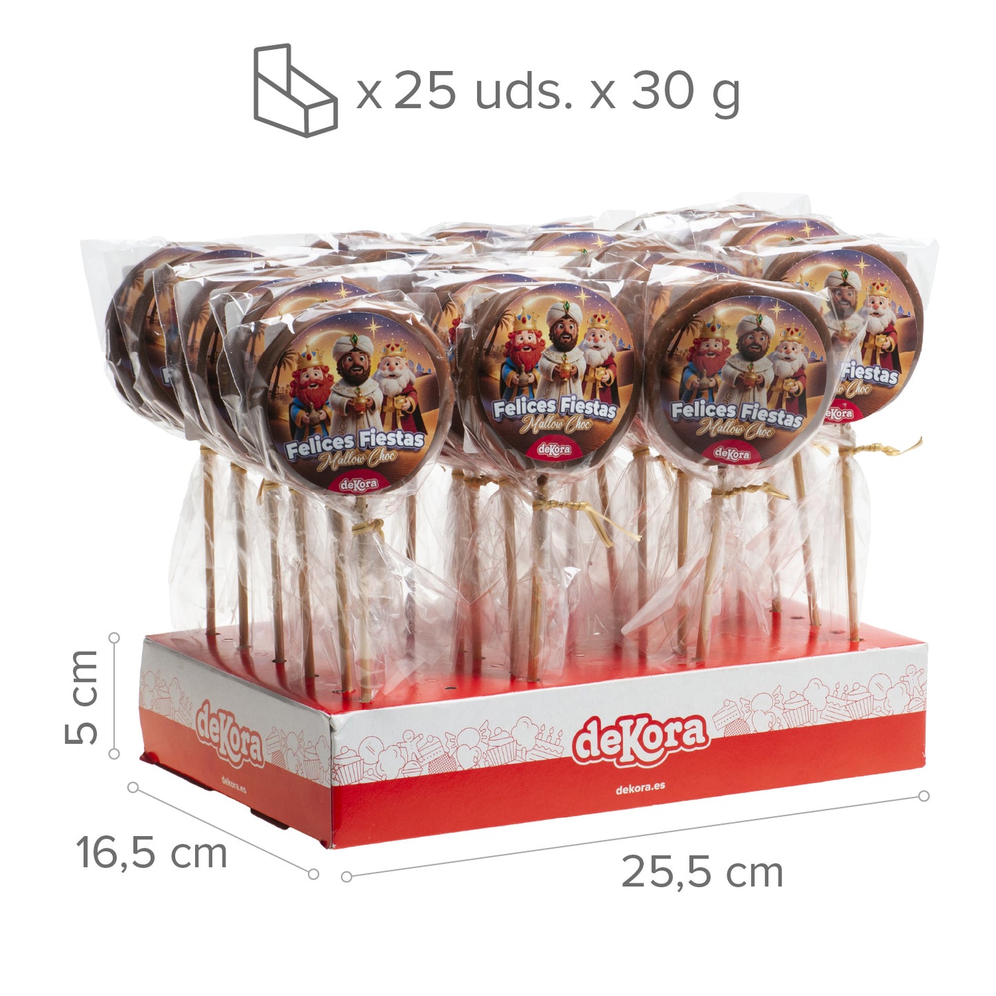 SUCETTES MALLOW CHOC KINGS 35GR