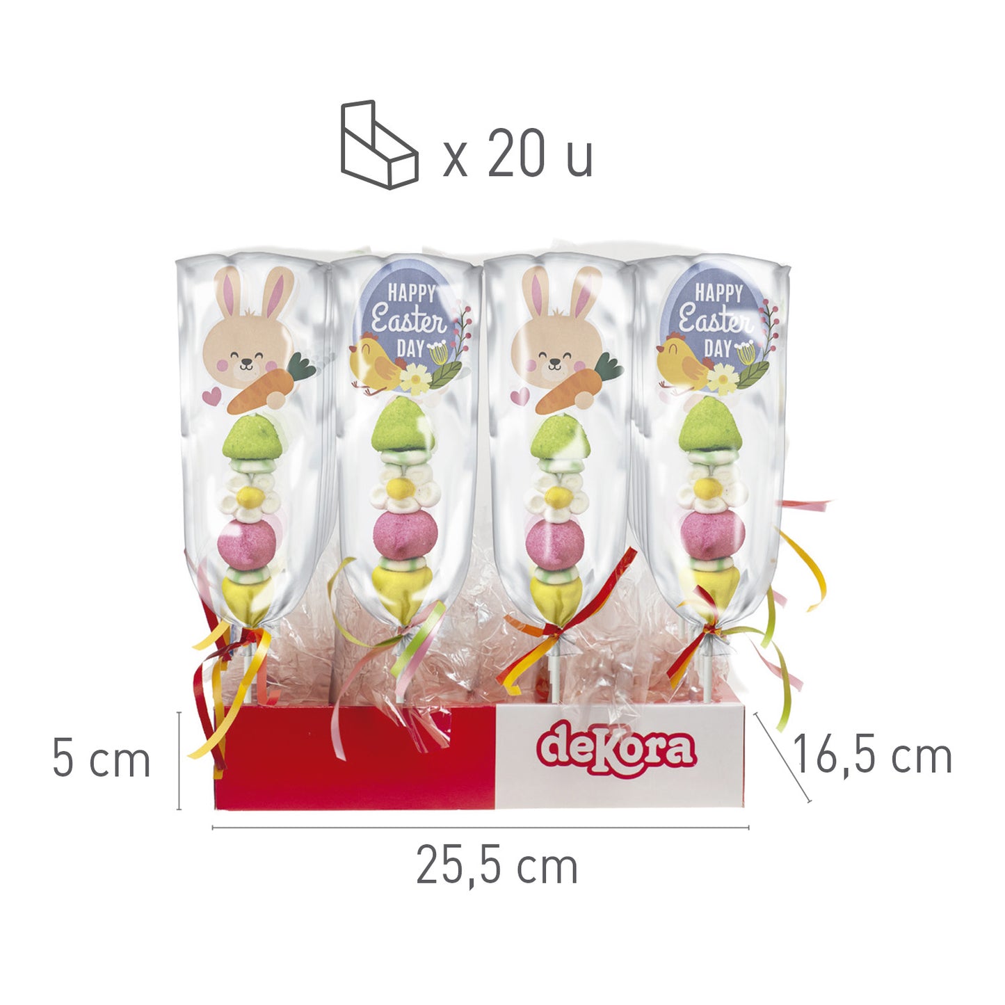 BROCHETA MALLOW SURT.PASCUA 40GR