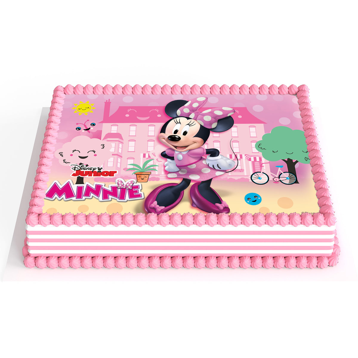 FONDANT DECORAZIONE TORTE MINNIE MOUSE A5 14,8X21CM