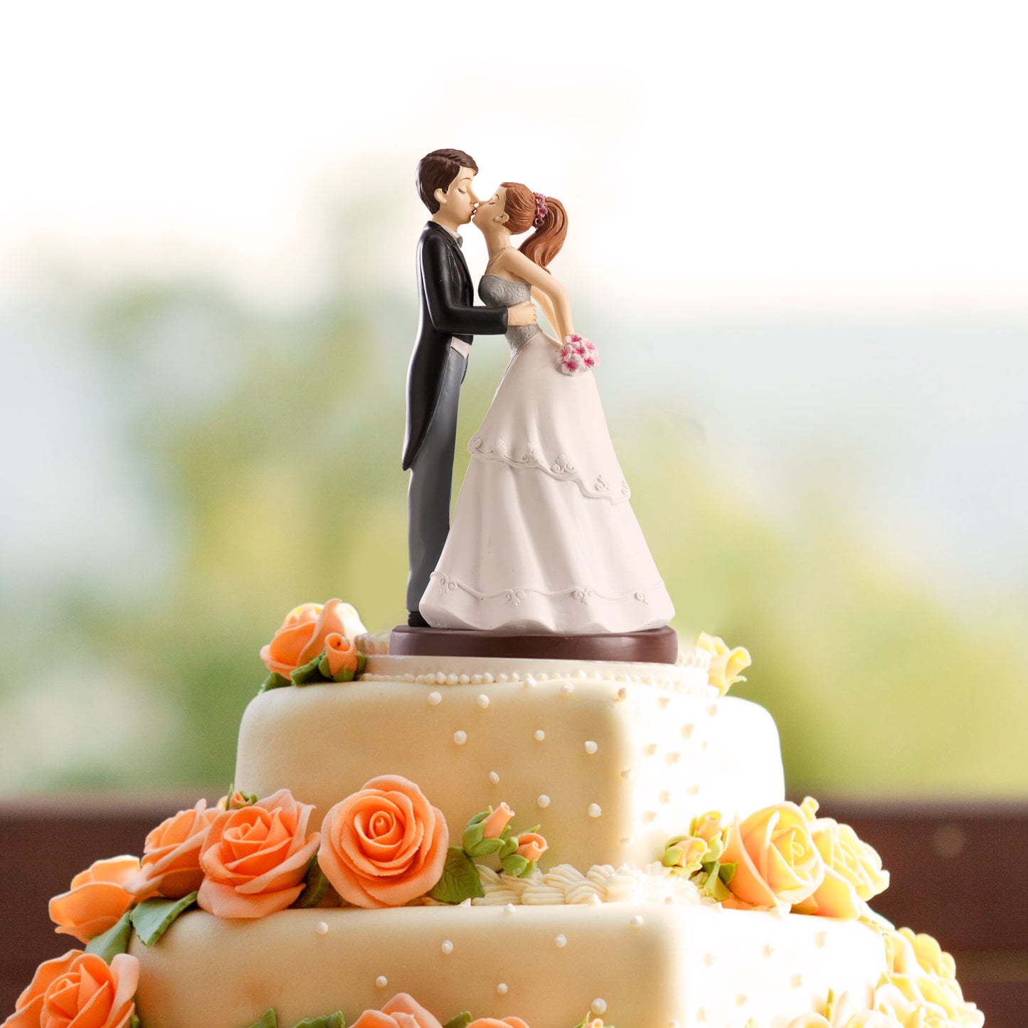 PAREJA DE BODA "BESO" 16 CM
