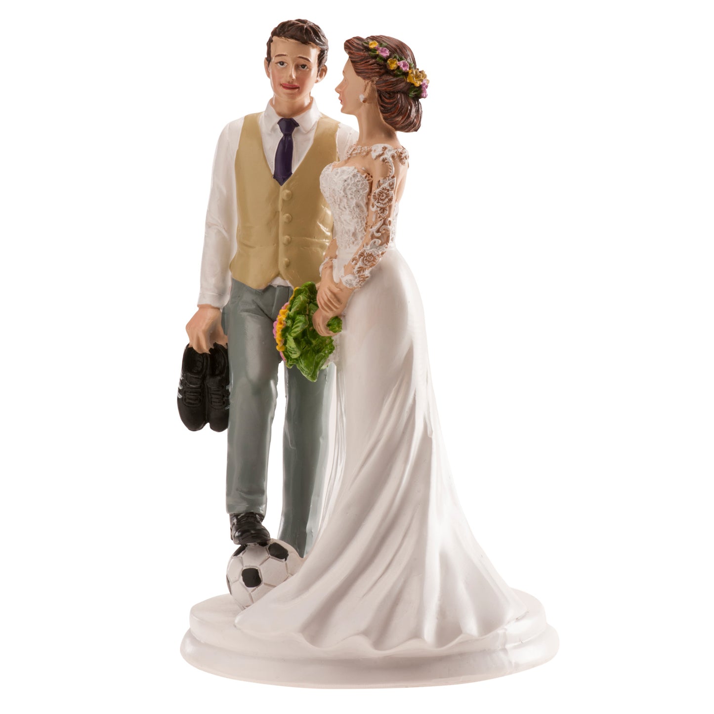 PAREJA BODA FÚTBOL 20 CM