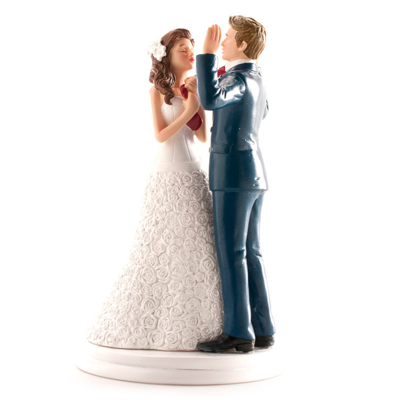 PAREJA DE BODA "MANOS ARRIBA" 20 CM