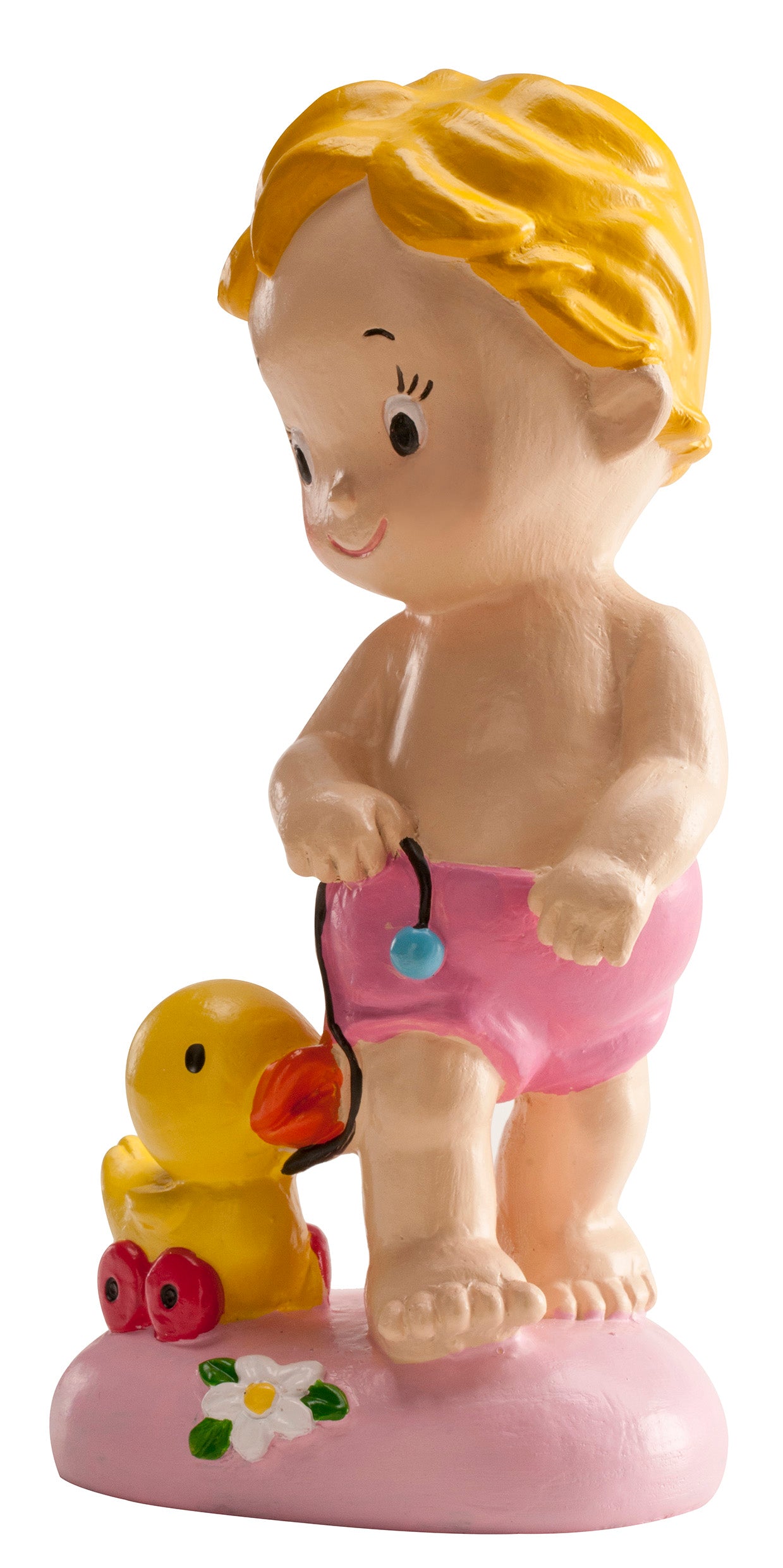 6 NIÑA BAUTIZO CON PATO 9CM