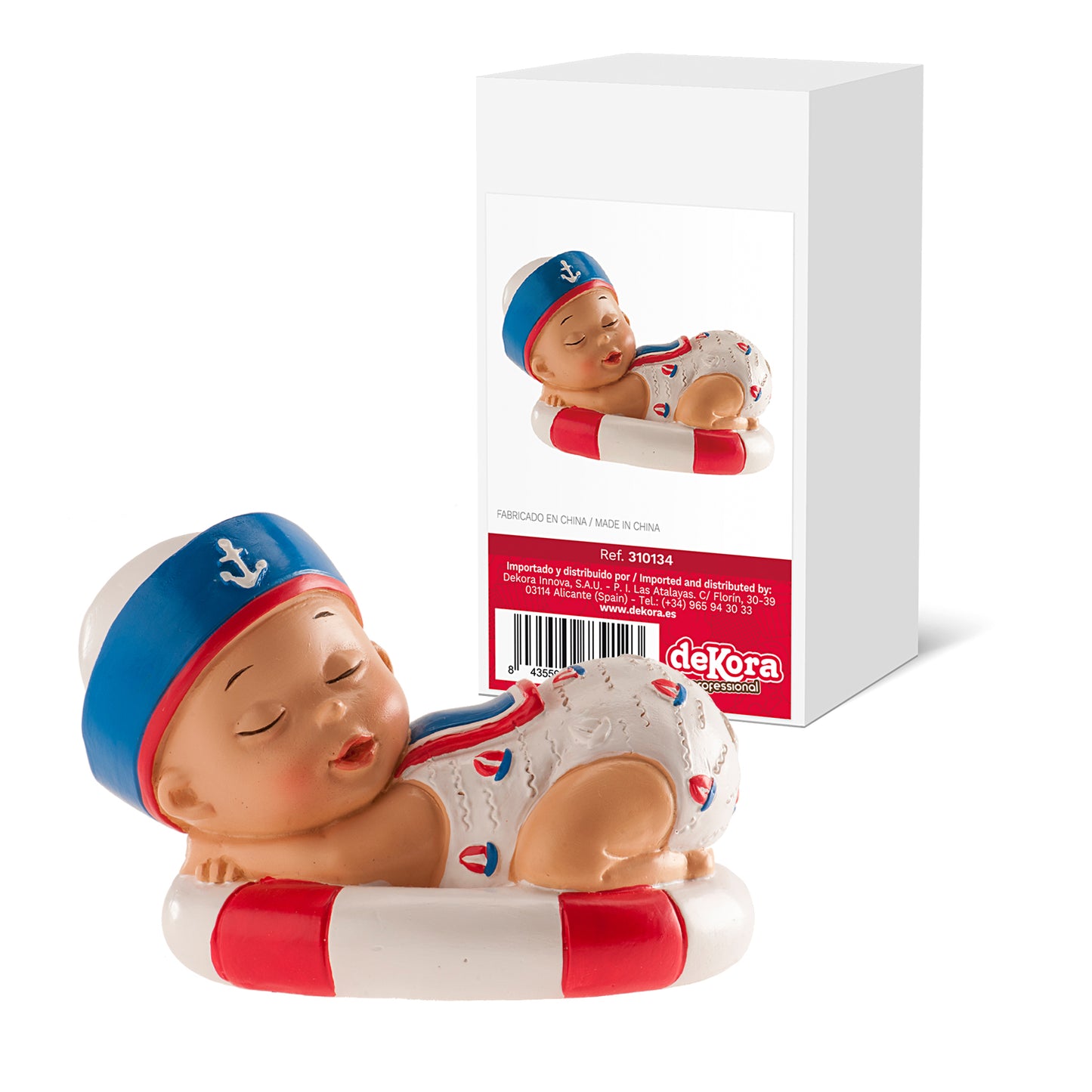 FIGURINE GÂTEAU BÂPT-BREME GARÇON MARIN 10 CM