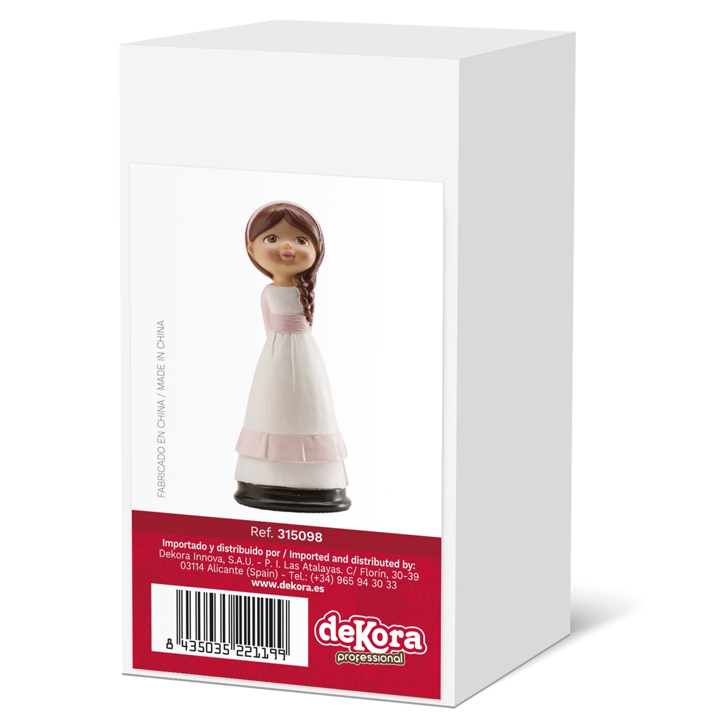 FIGURINE GÂTEAU COMMUNION MARIN FILLE 13 CM