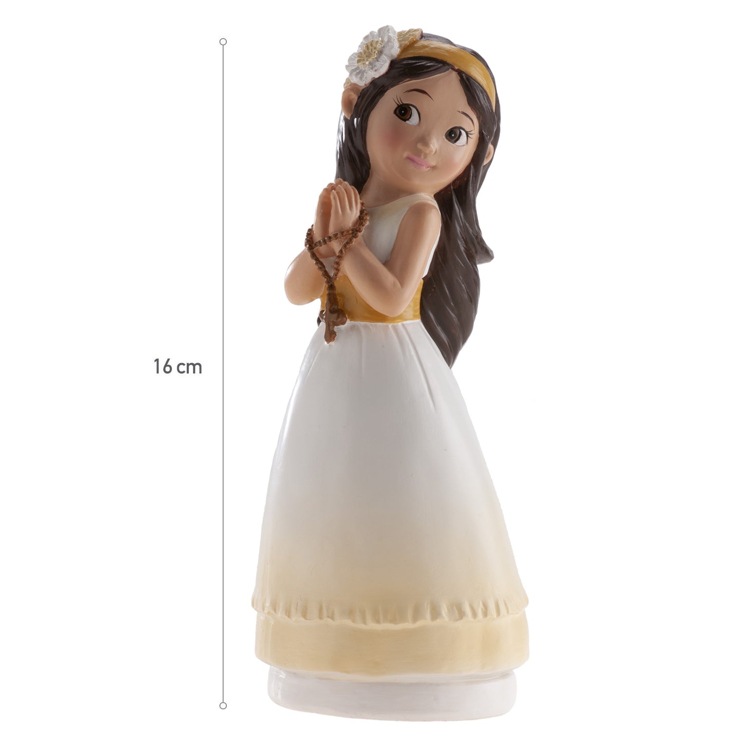 COMMUNION GIRL CAKE TOPPER BELEN 16CM