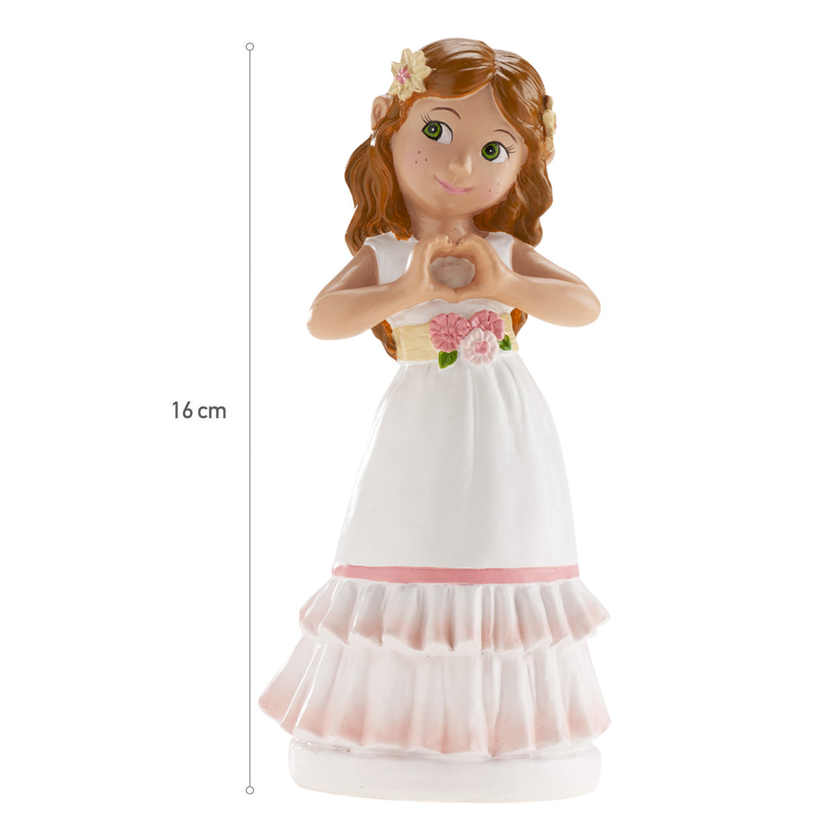 MENINA BOLO COMUNHÃO BETTY 16CM