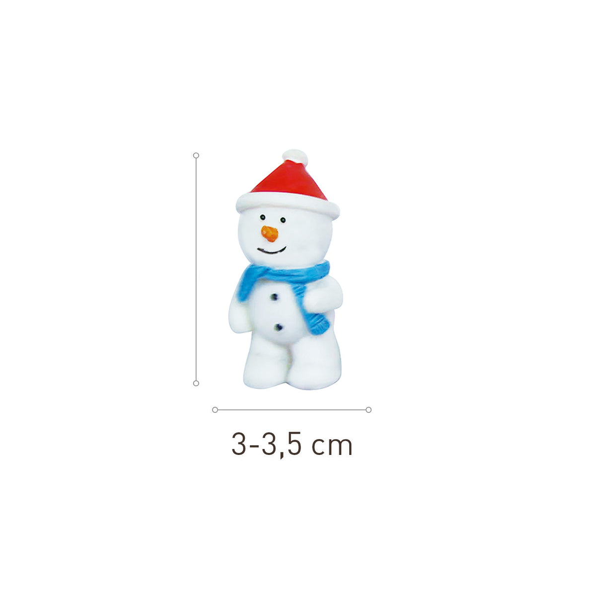 FIGURE RESINA PER TORTA ROSCÓN PUPAZZI DI NEVE 3~3.5CM