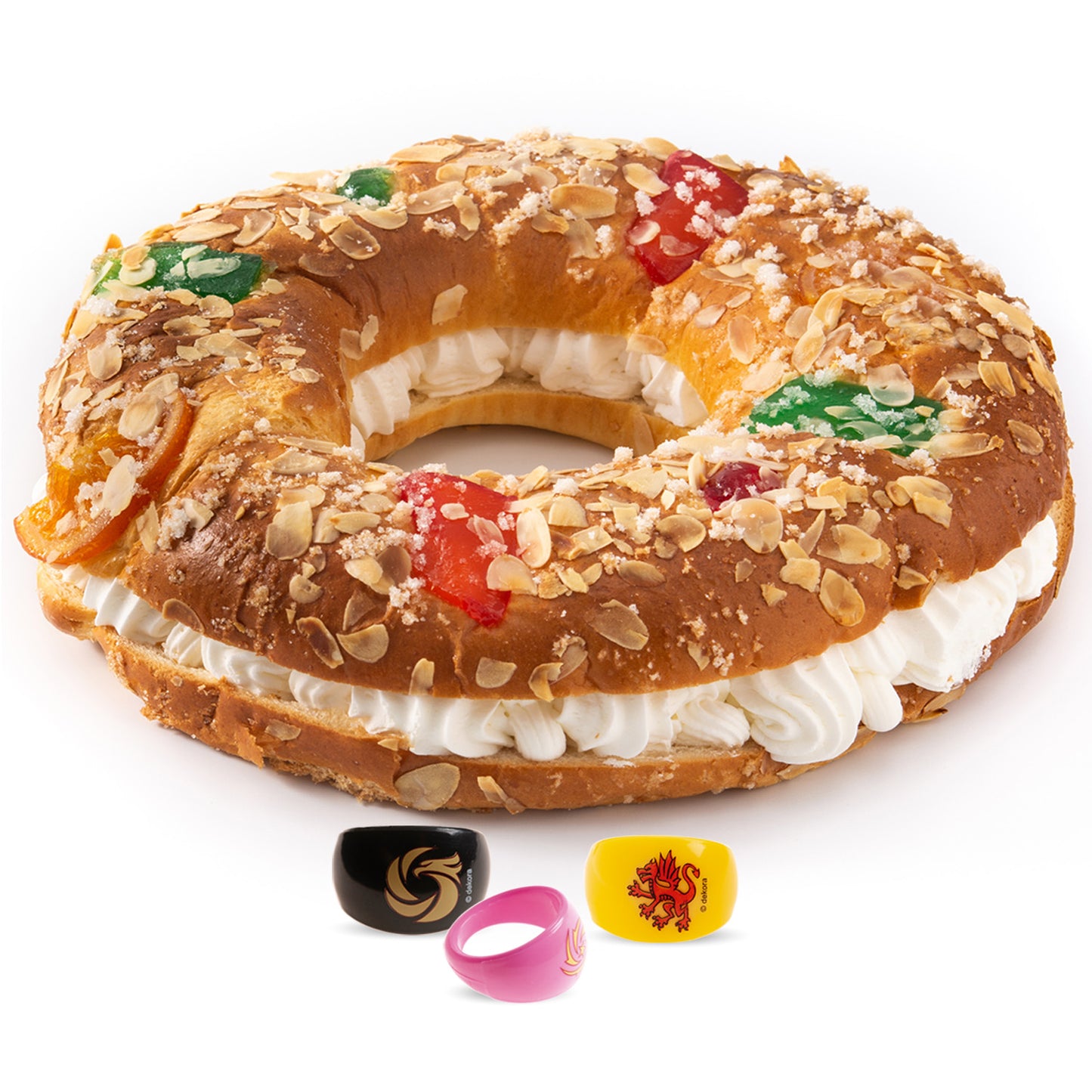 FIGURAS PARA ROSCÓN PLÁSTICO ANILLOS COLORES 3-3.5CM