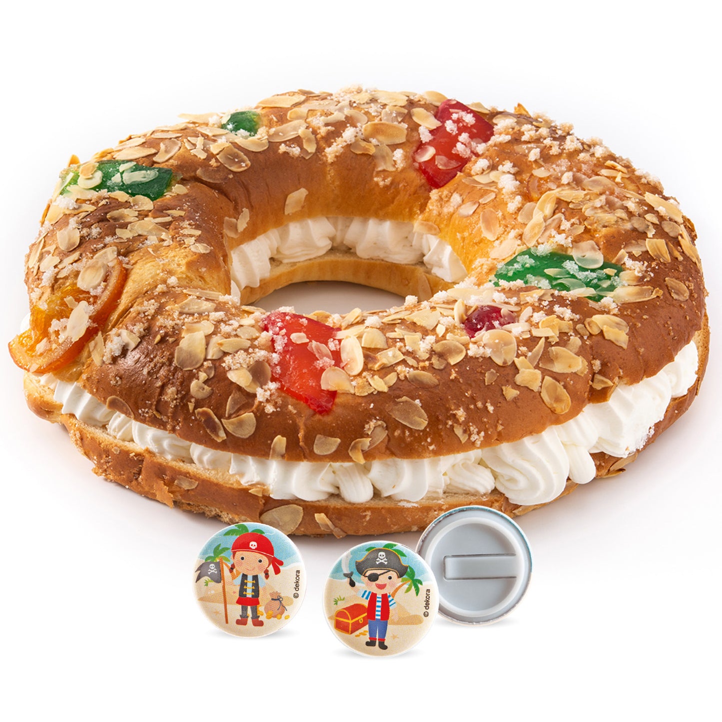 FIGURINE KING'S CAKE DISTINTIVI PIRATI 3~3,5 CM