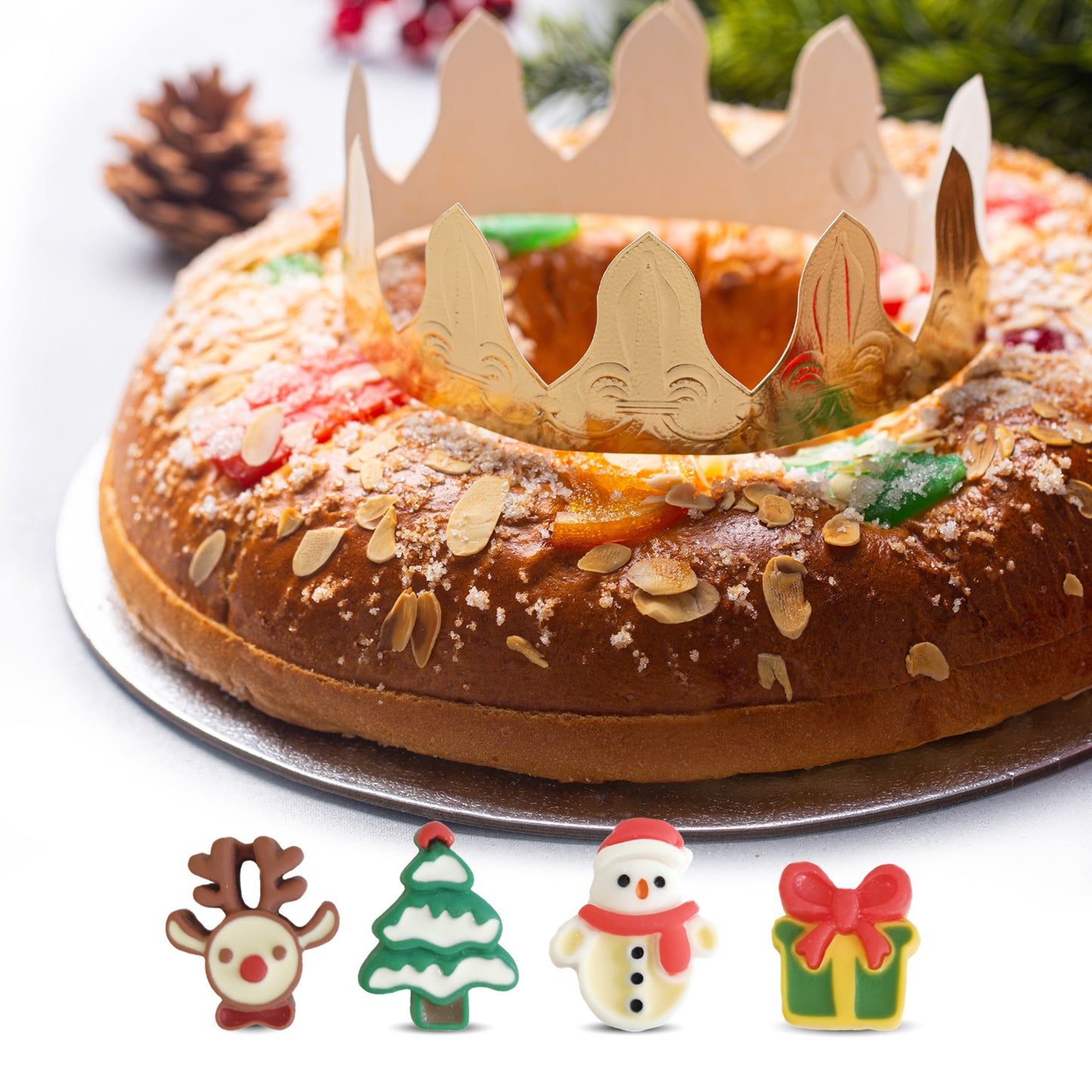 2D FIGURINE DI NATALE IN PLASTICA 2,5 CM - 3 CM