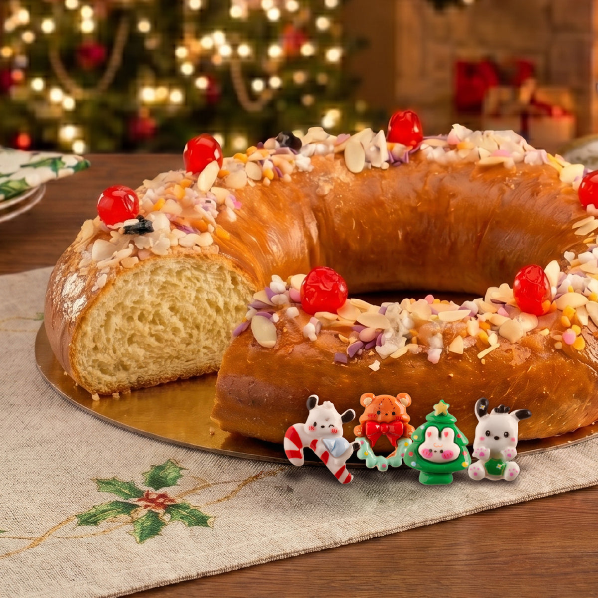 FIGURAS ROSCÓN 2D SURT. SWEET XMAS PVC 3-3.5CM