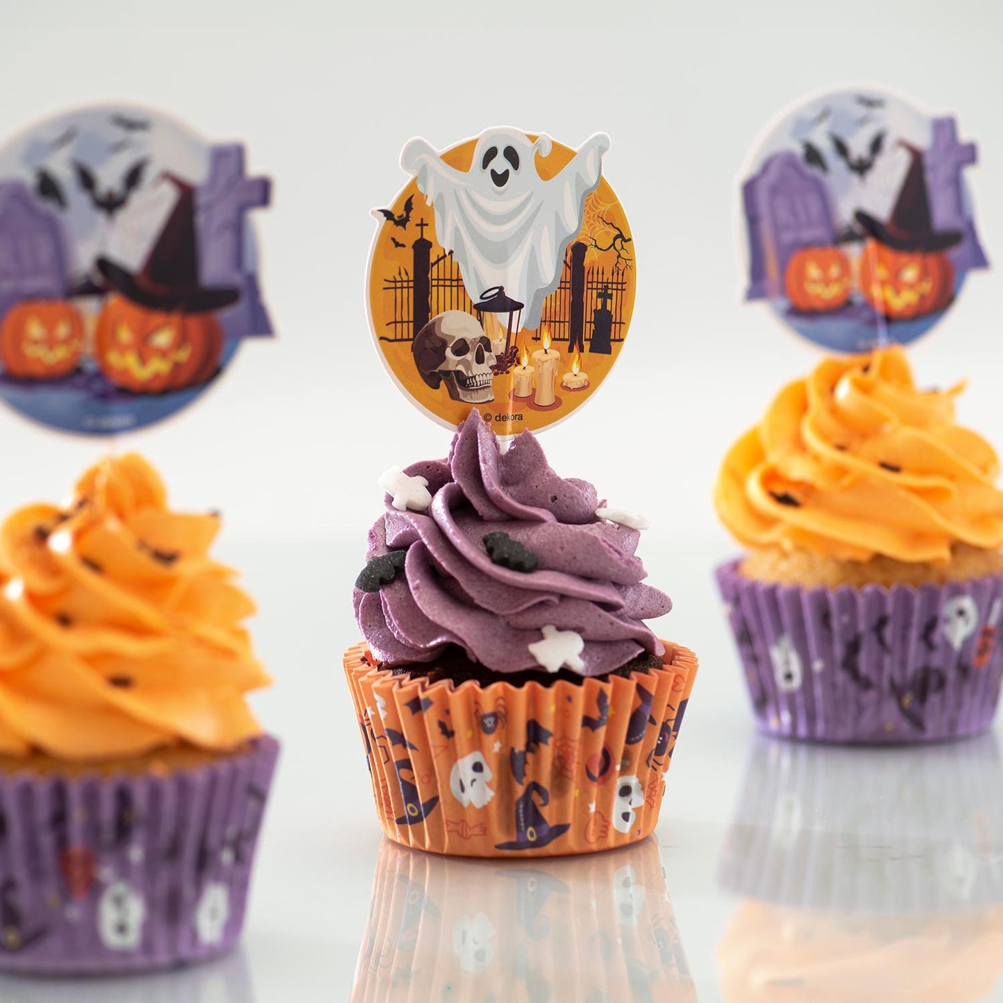 KIT DECO HALLOWEEN CUPCAKES ET TOPPERS