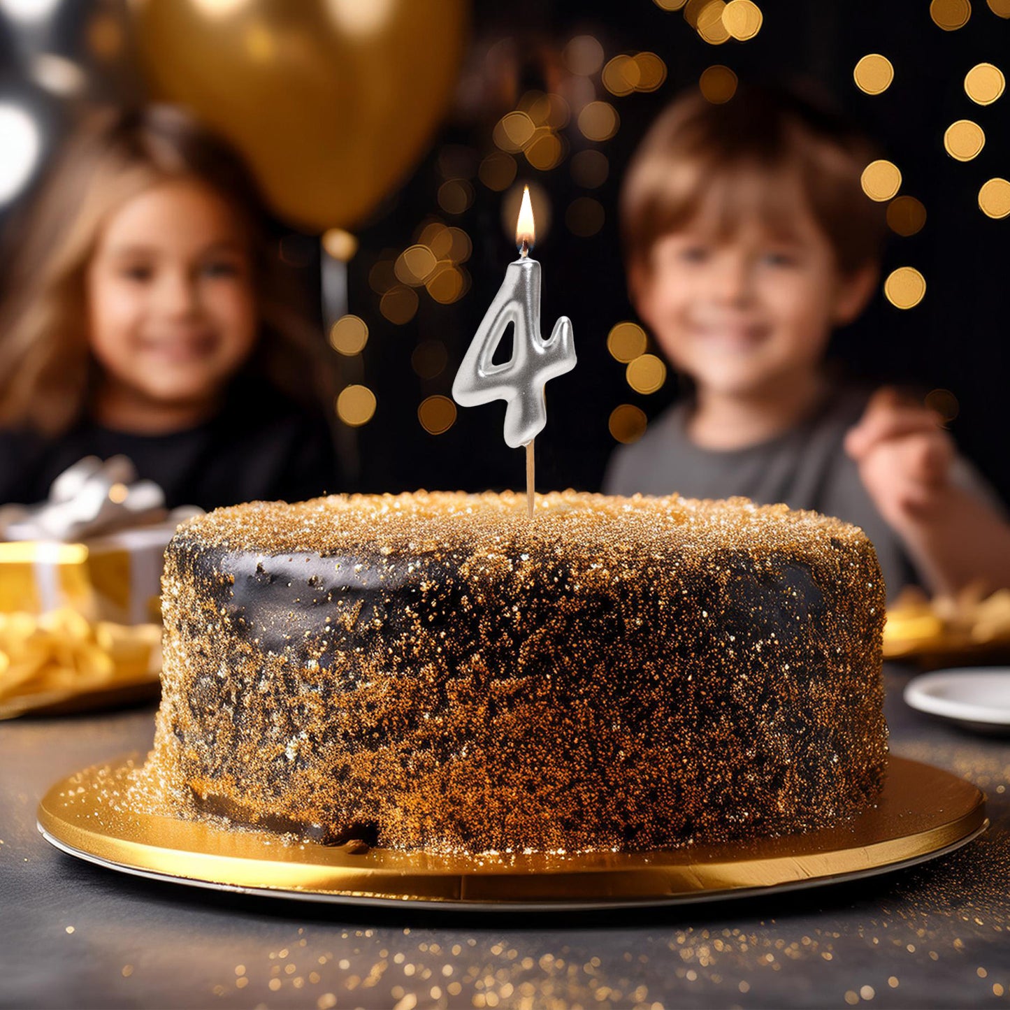 BOUGIE D'ANNIVERSAIRE COMIC EN ARGENT | Nº4
