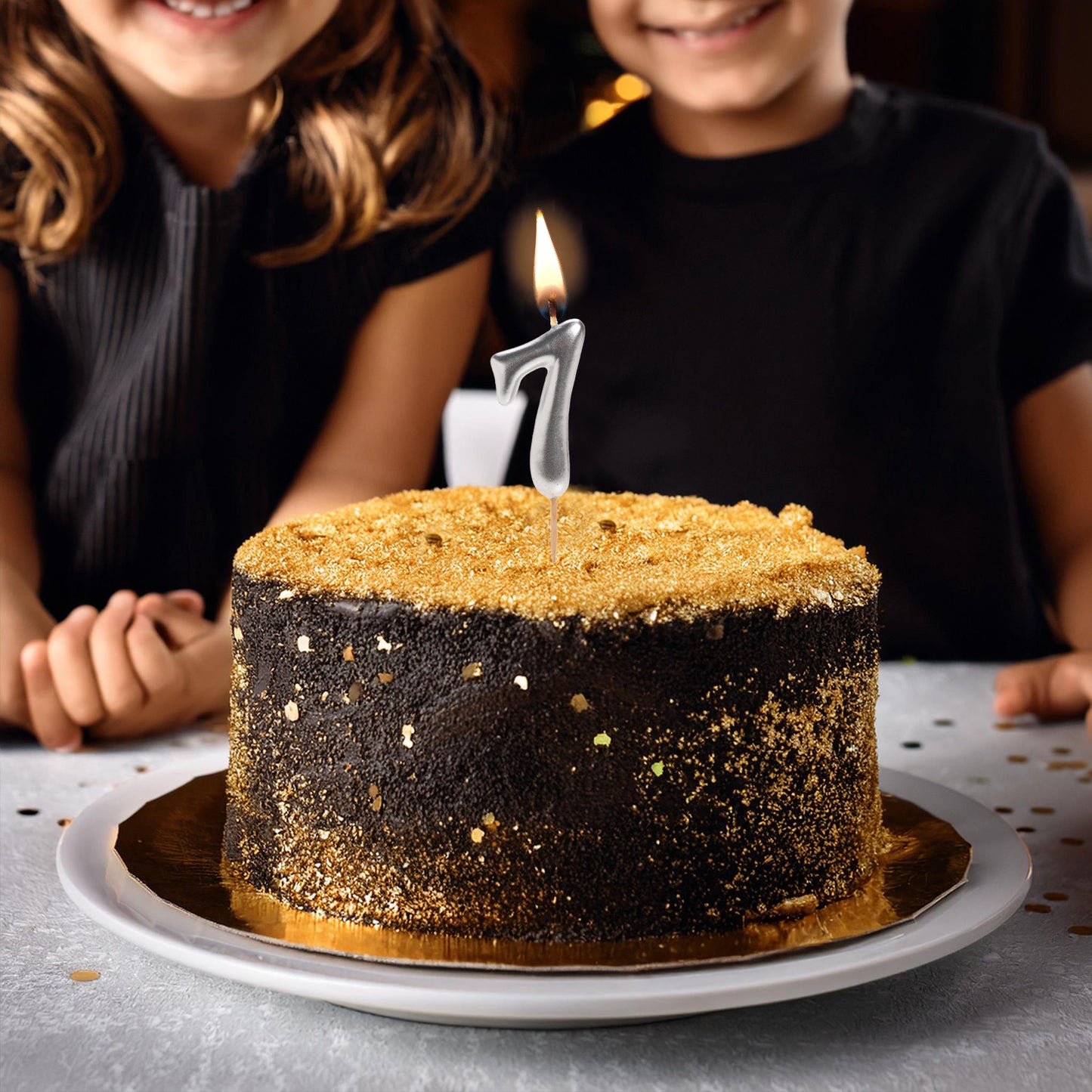 BOUGIE D'ANNIVERSAIRE COMIC EN ARGENT | Nº7