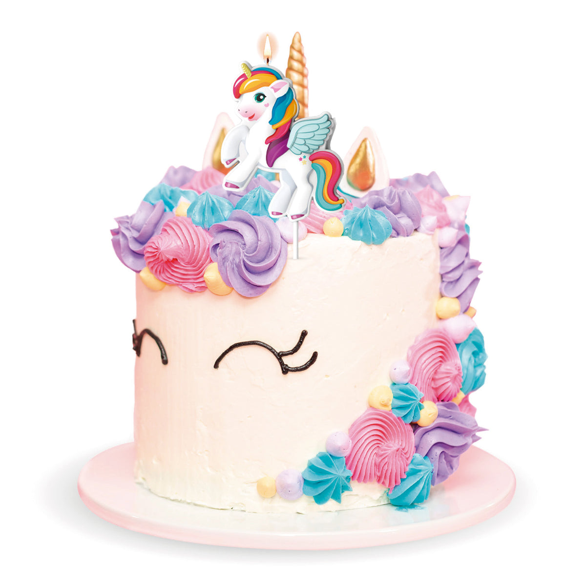 CANDELA DI COMPLEANNO UNICORNO 8X6.2CM?