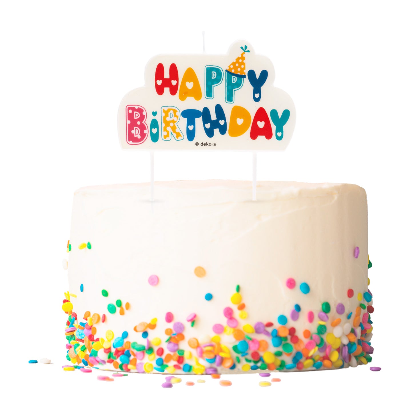 HAPPY BIRTHDAY CANDLE 10X6CM