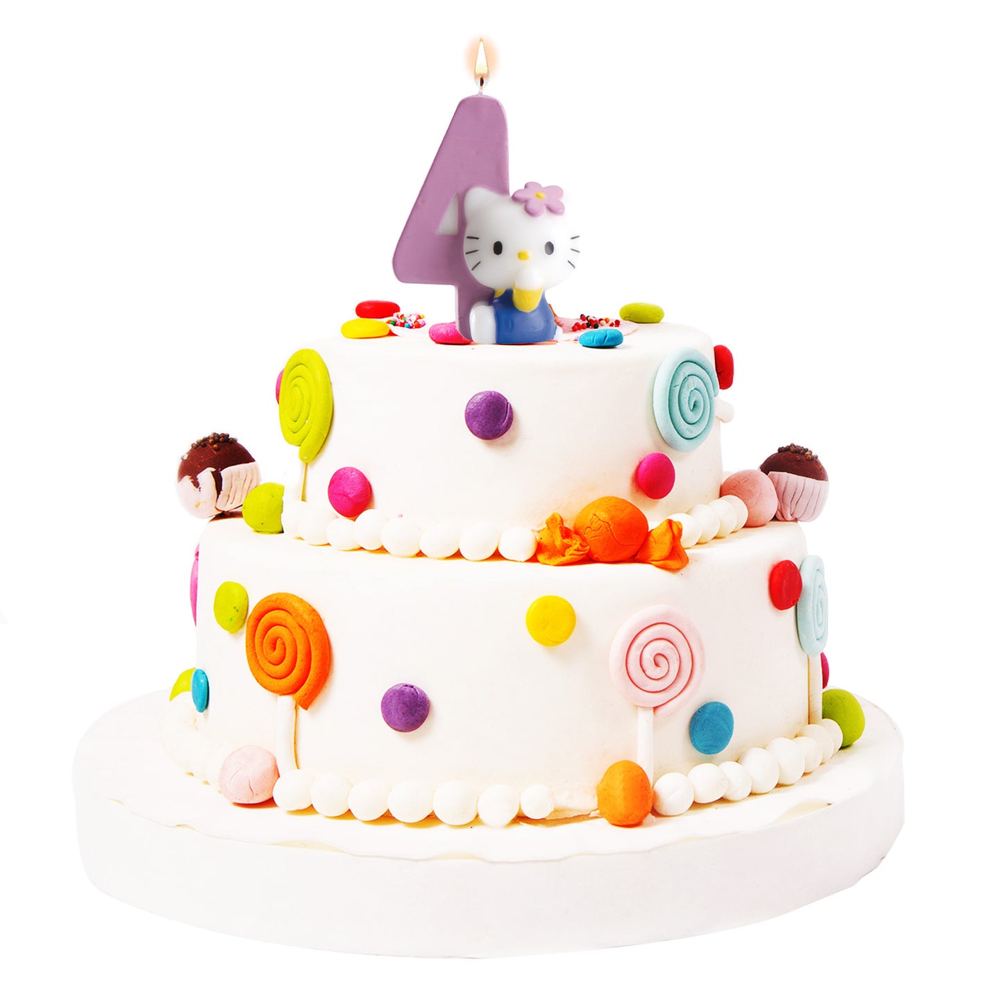 HELLO KITTY HAPPY BIRTHDAY CANDLE 7CM | Nº 4