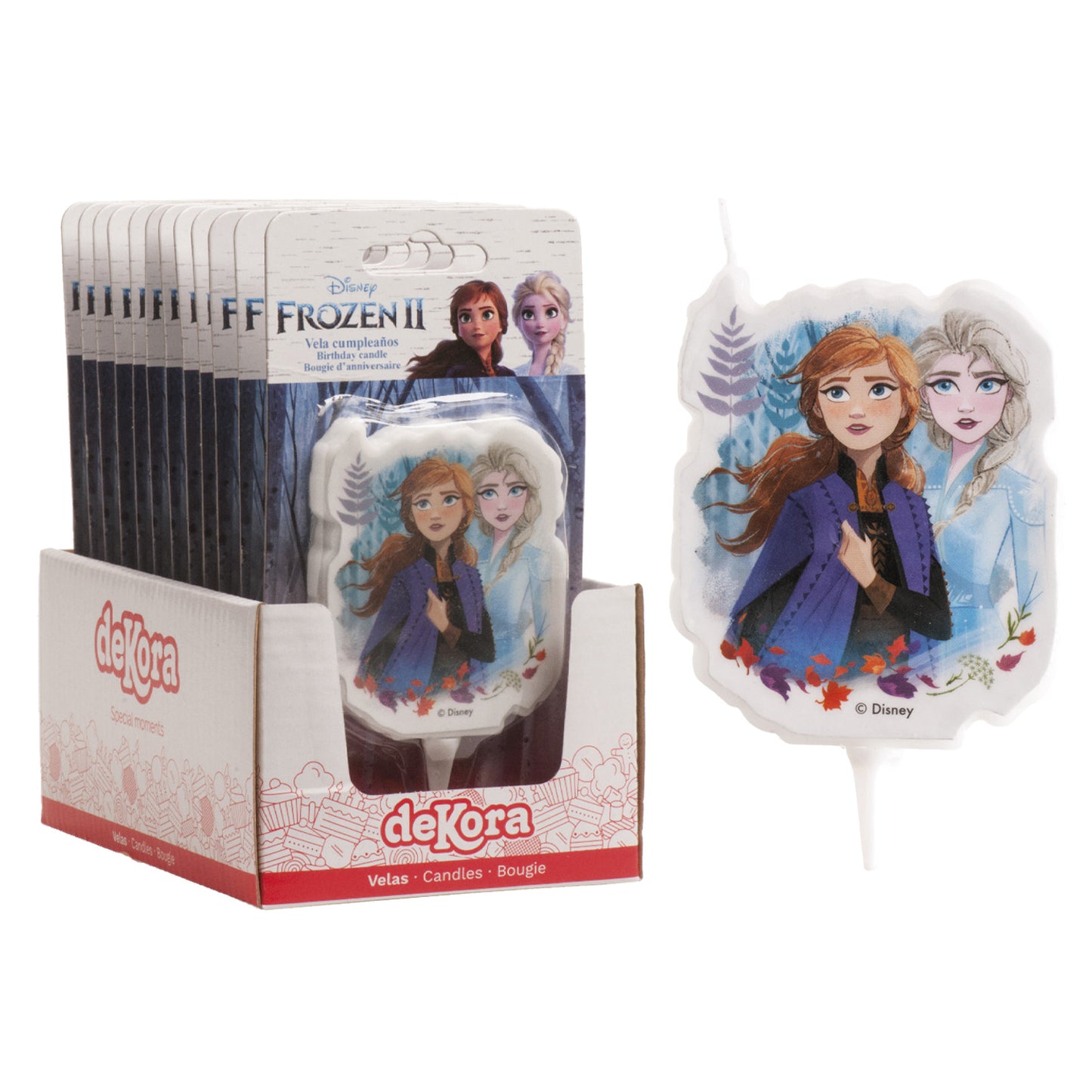 CANDELINE COMPLEANNO 2D FROZEN II 7,5 CM