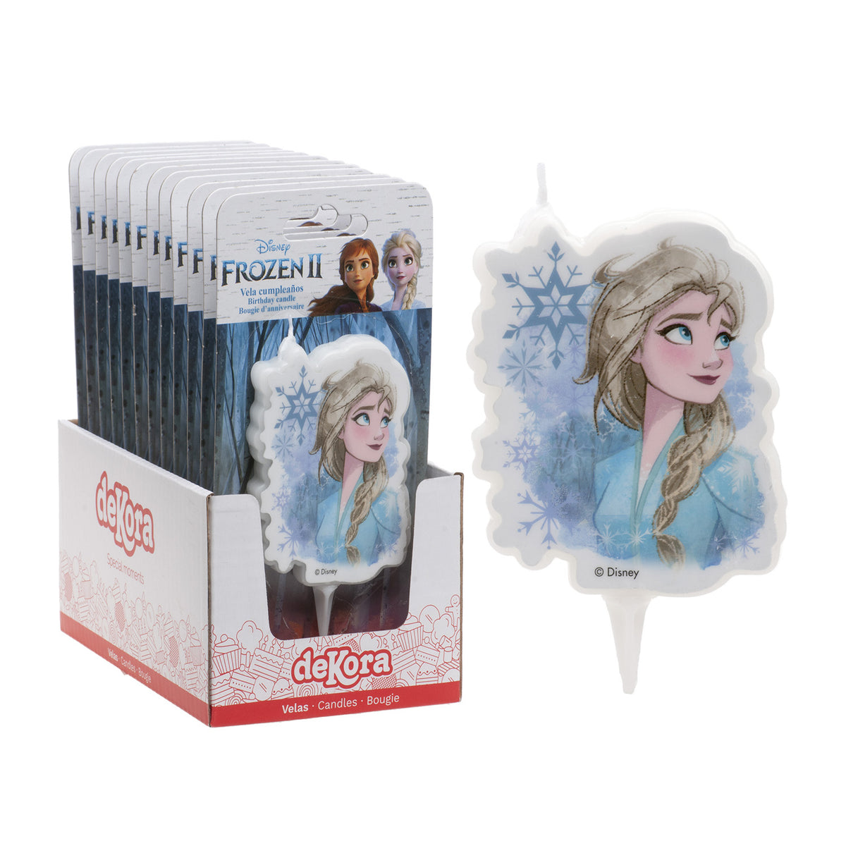2D ELSA FROZEN 2 BIRTHDAY CANDLE 7,5CM