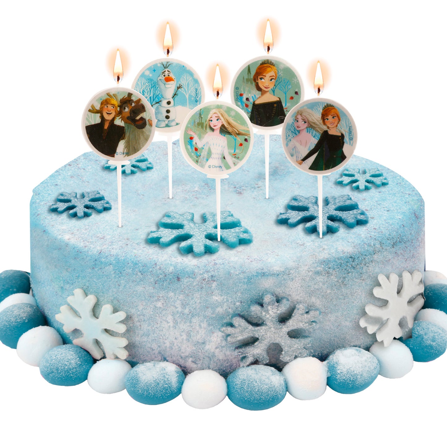 VELAS DE ANIVERSÁRIO FROZEN Ø 3CM