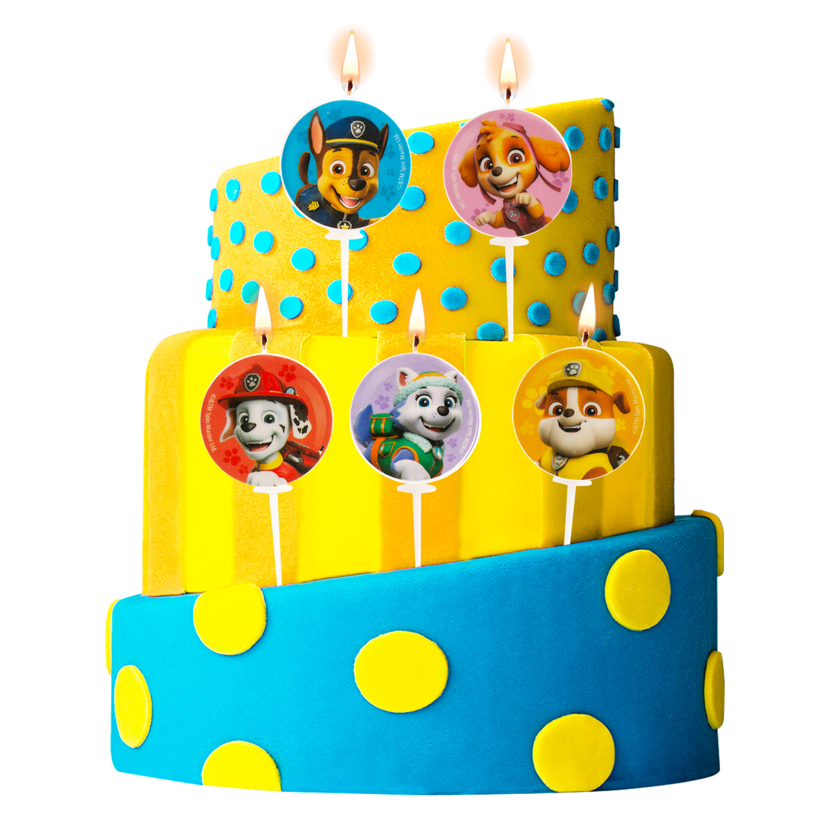 VELAS DE CUMPLEAÑOS PATRULLA CANINA Ø 3CM*
