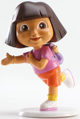 SET DORA L'ESPLORATRICE 7.5CM SFUSO PVC