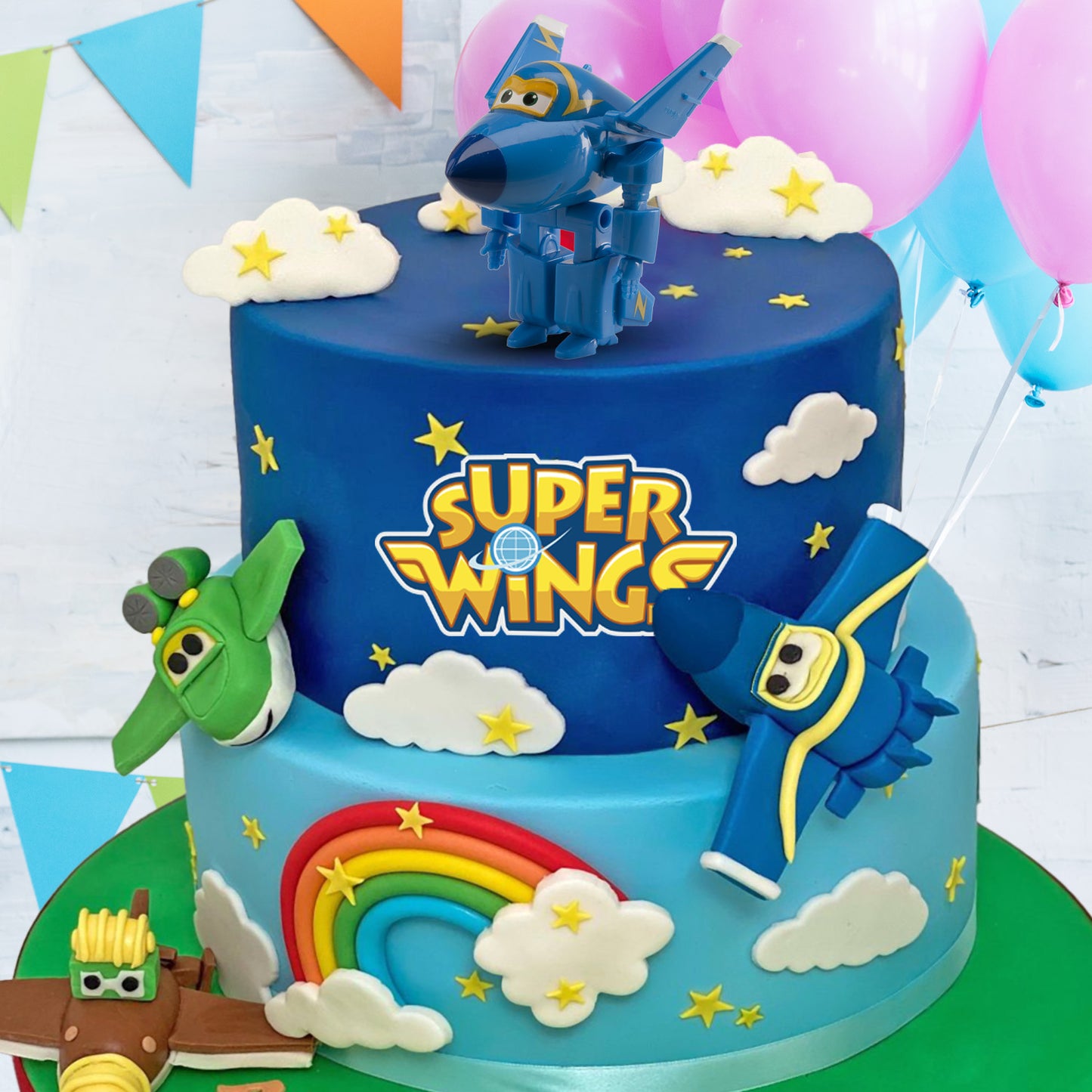 6 PVC FIGURINES SUPER WINGS JEROME 7CM