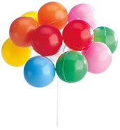 FUNNY PLASTIC GLOBES 17CM