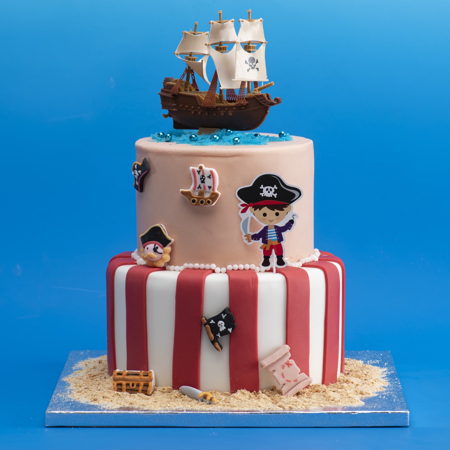 NAVIO PIRATA PLÁSTICO 11X11CM
