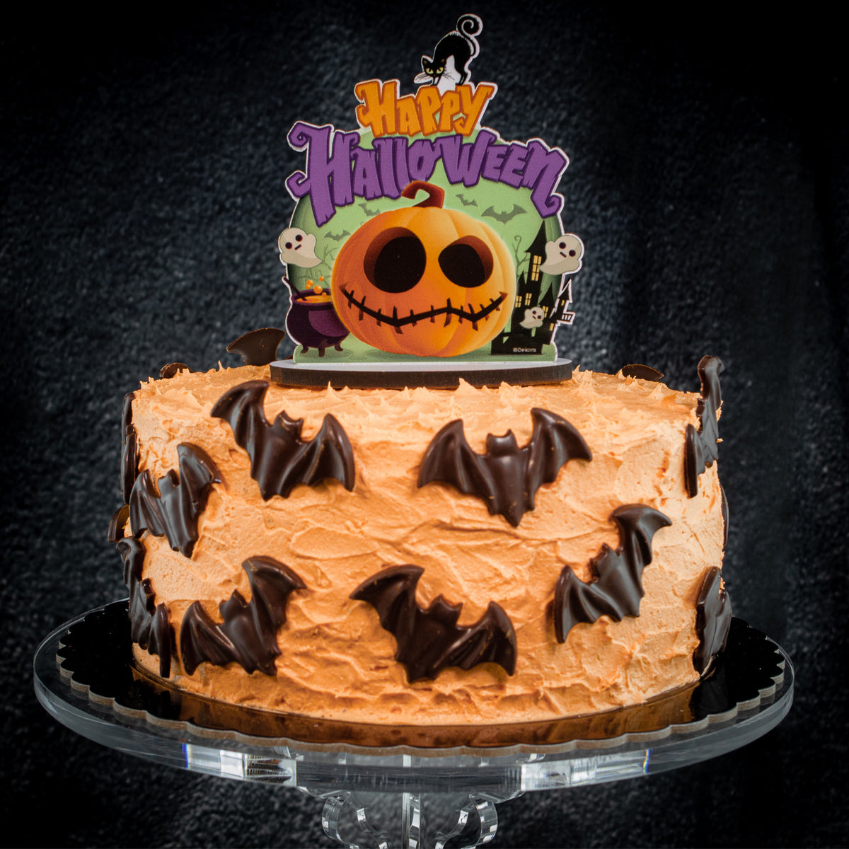 CAKE TOPPER HAPPY HALLOWEEN 10,5X12,5CM