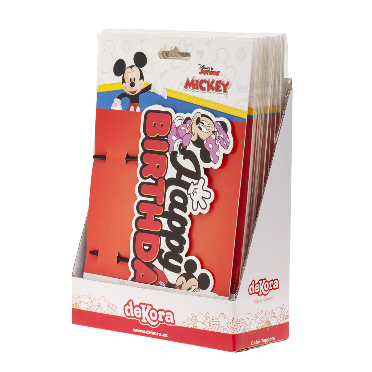 CAKE TOPPERS EN PAPIER MICKEY & MINNIE 17.5X15CM