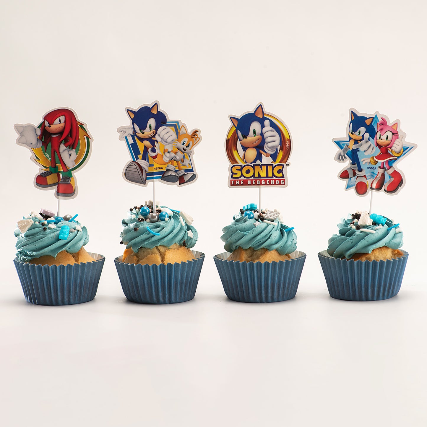 CAKE TOPPER PAPEL SONIC 16 UNIDADES