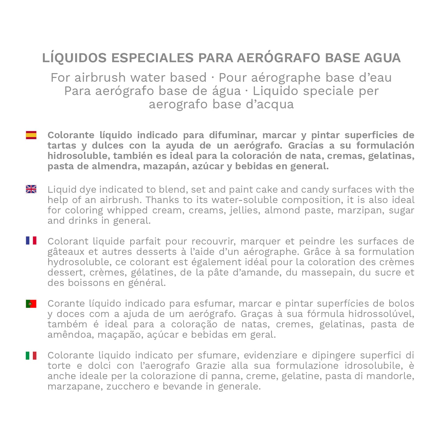 COLORANTE ALIMENTARIO ESPECIAL AERÓGRAFO MARRÓN 190ML