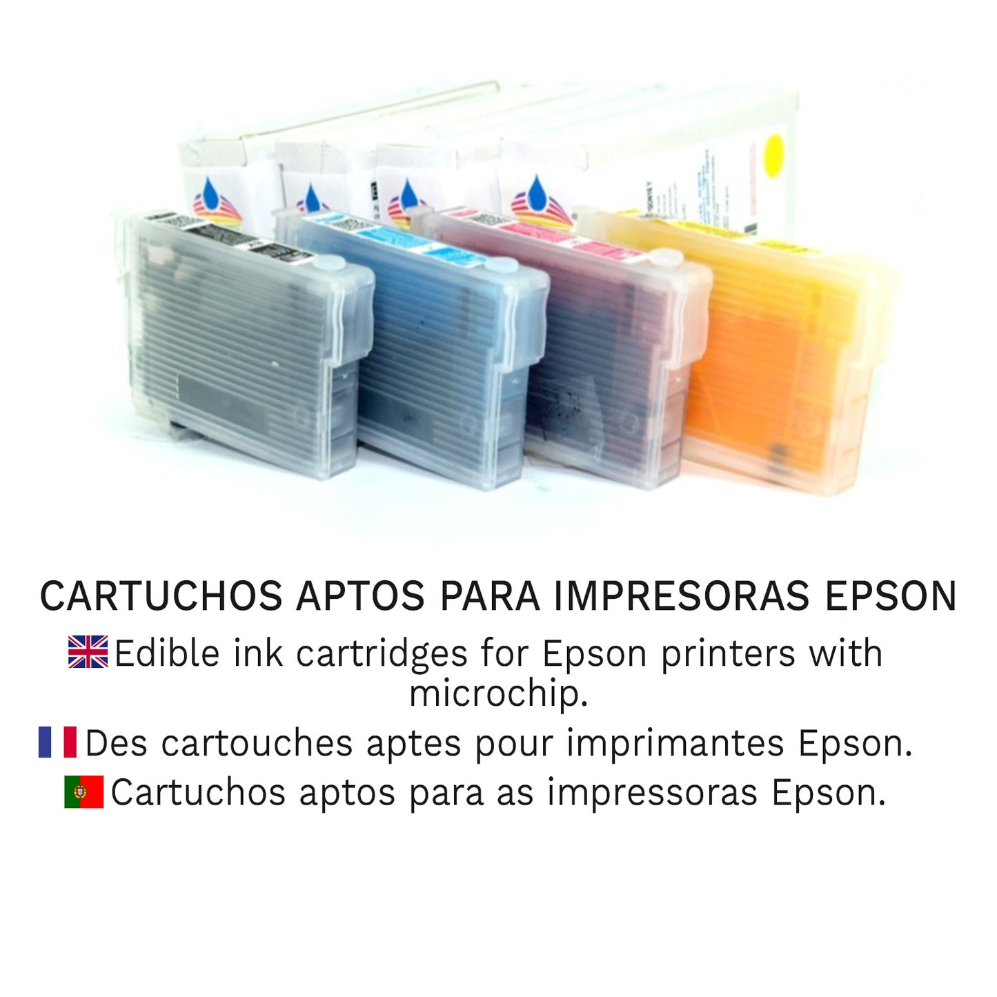 CARTUCHO TINTA ALIMENTARIA COLOR NEGRO PARA EPSON SERIE 16