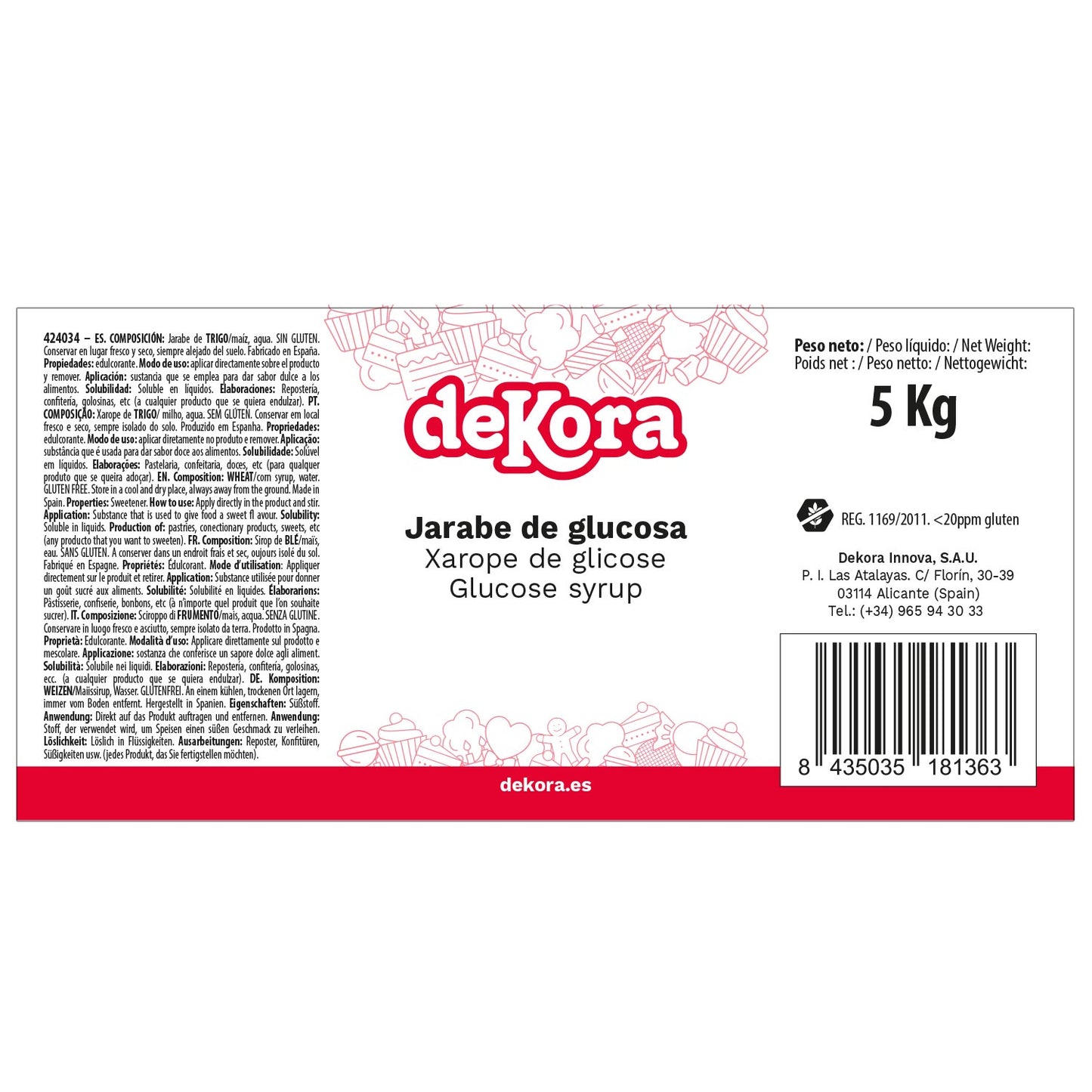 SIROP DE GLUCOSE 44º 5KG