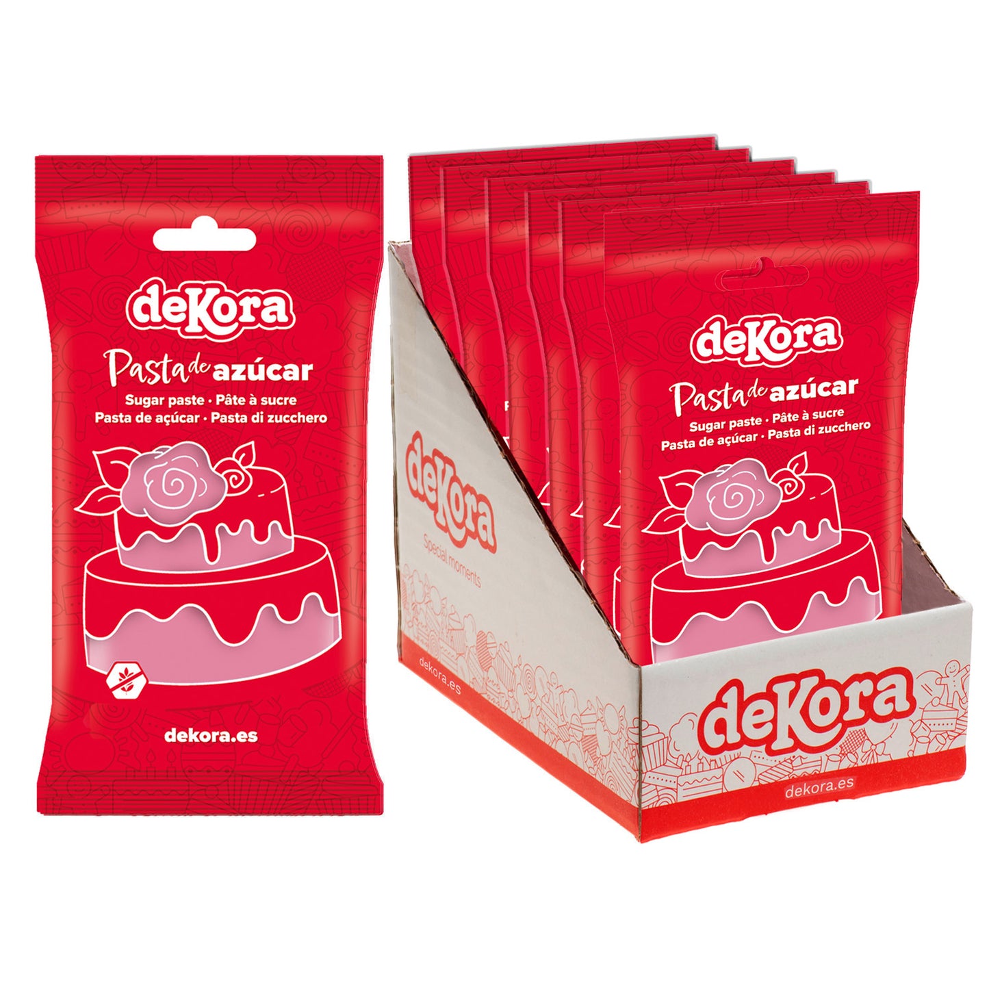 FONDANT PENSE EN ROSE 250 GR