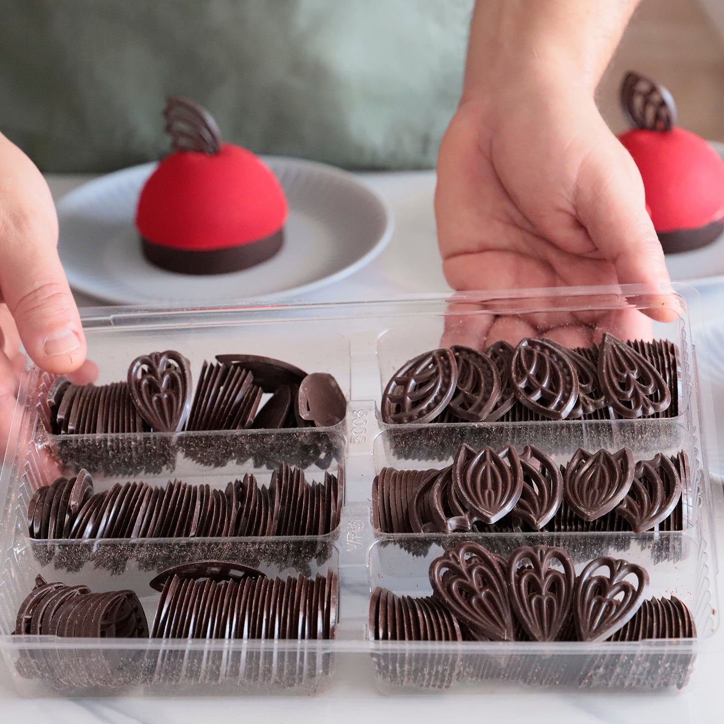 FILIGRANES ASSORTIES EN CHOCOLAT