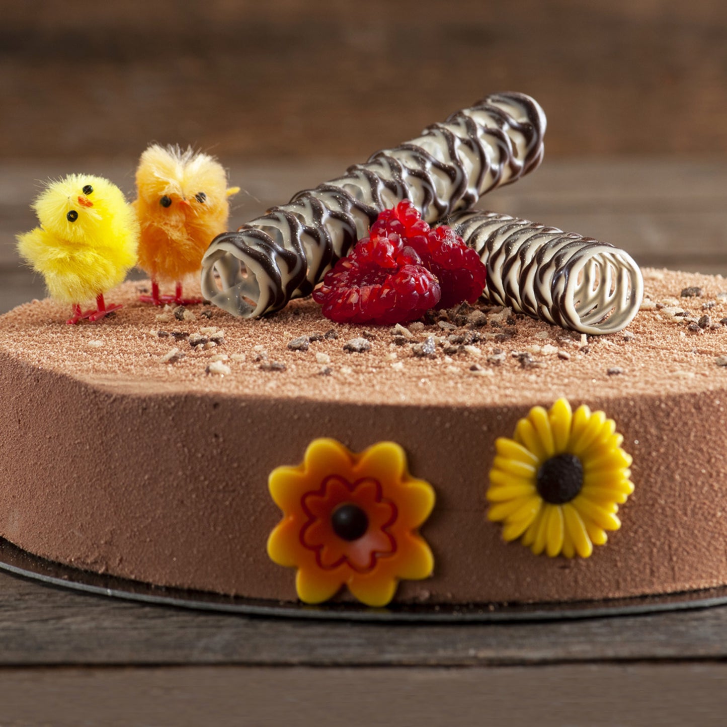 SET DE FLORES DA MOLA CHOCOLATE 30X45MM