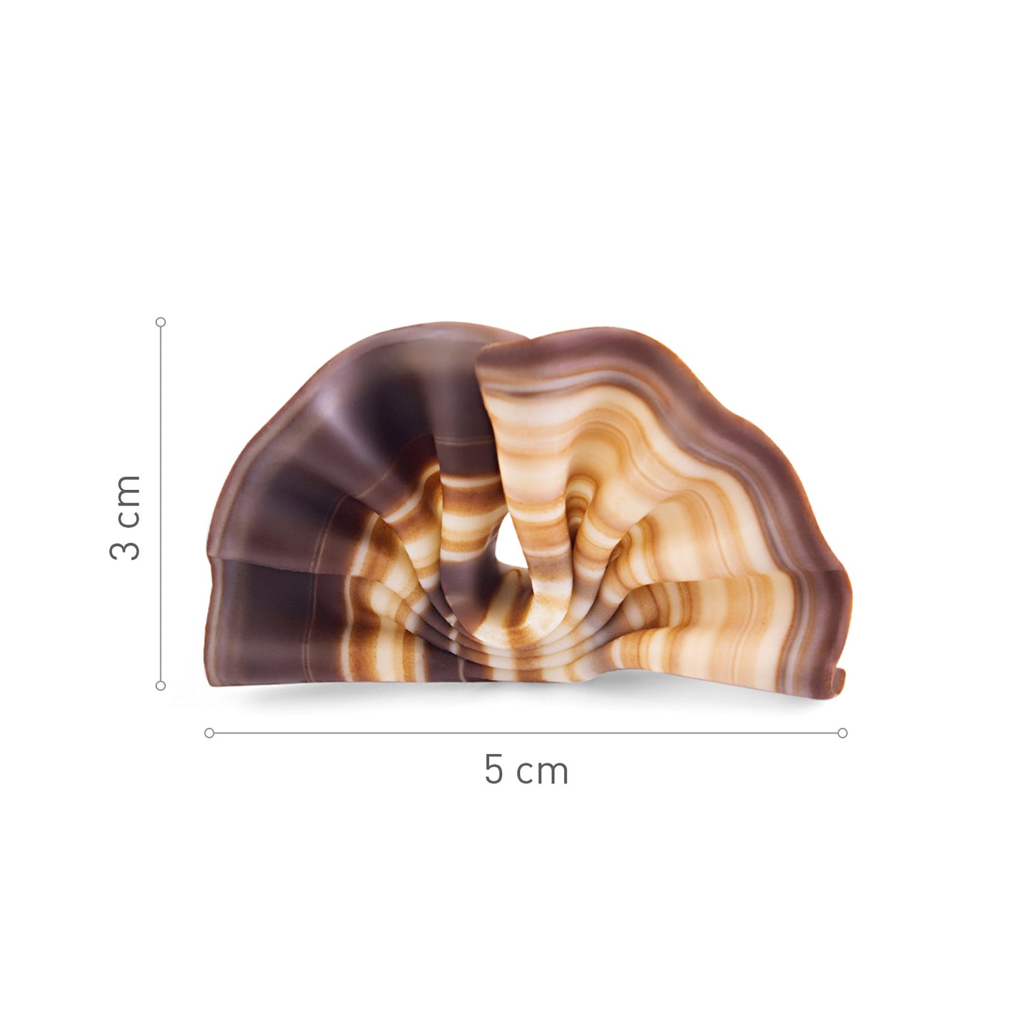ABANICO MARMOLADO DE CHOCOLATE 50X30MM 1KG - 333UD
