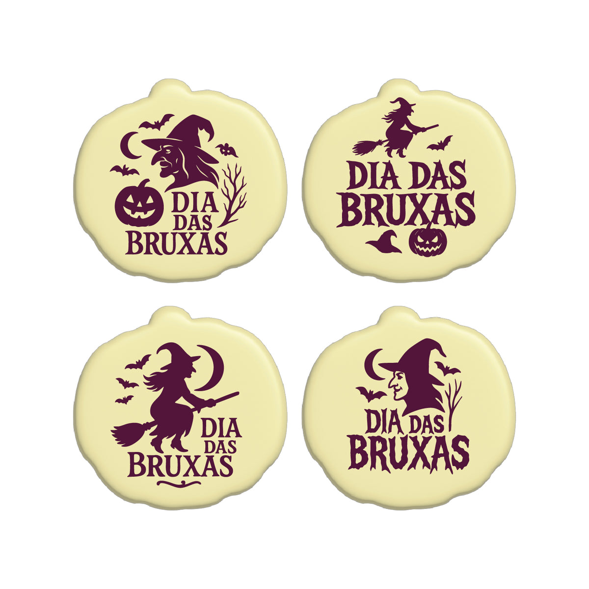SURTIDO CHOCOLATE BLANCO BRUXAS 46 x 44MM - 54 UDS